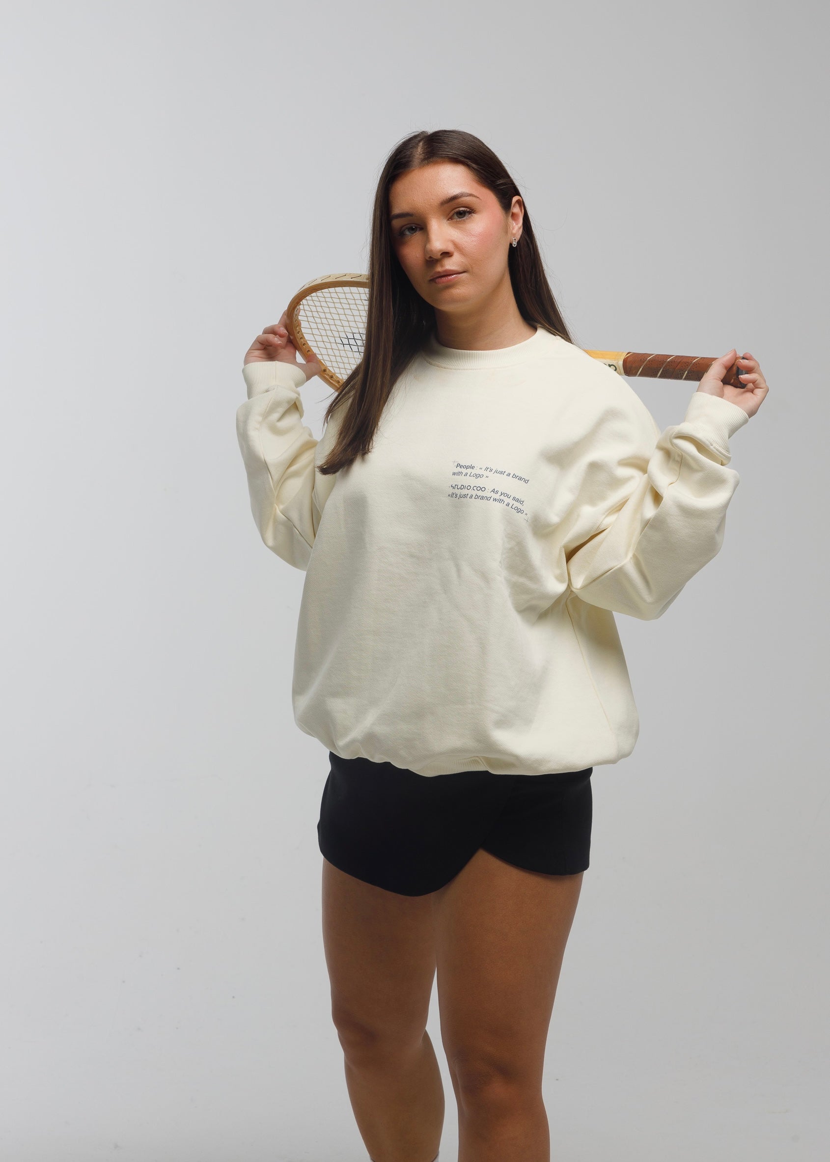 Cream Crewneck Sweater