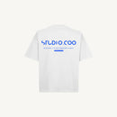 White/Blue Azur Boxy T-Shirt