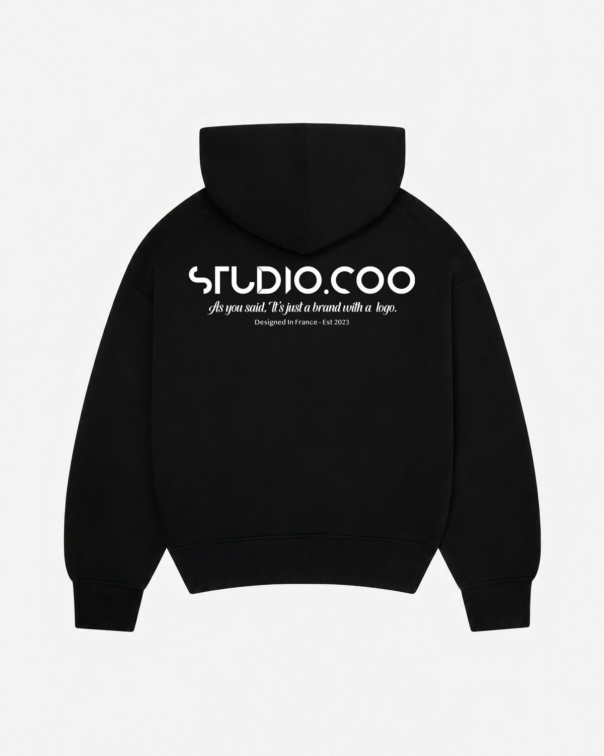 Oversized Black Hoodie