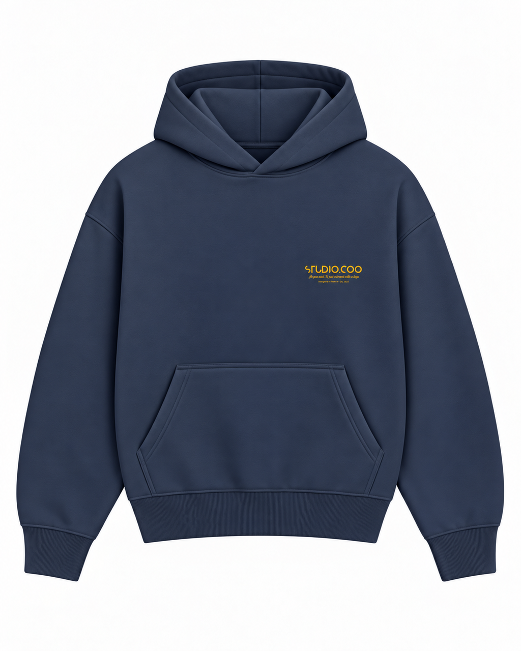 Oversized Blue Yellow Hoodie