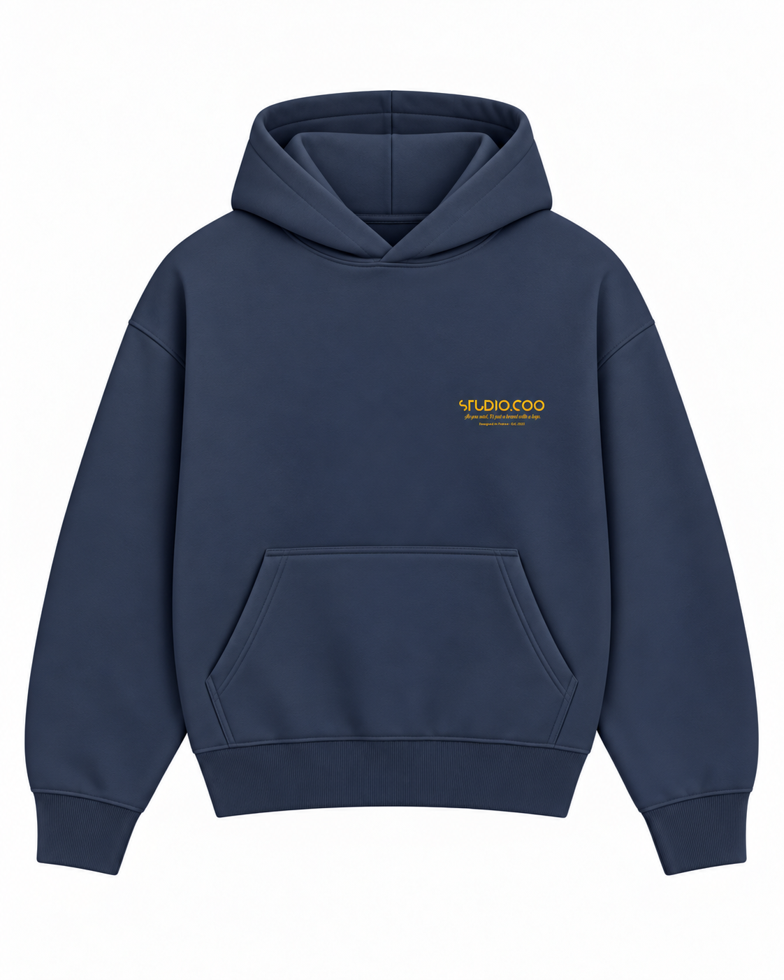 Oversized Blue Yellow Hoodie