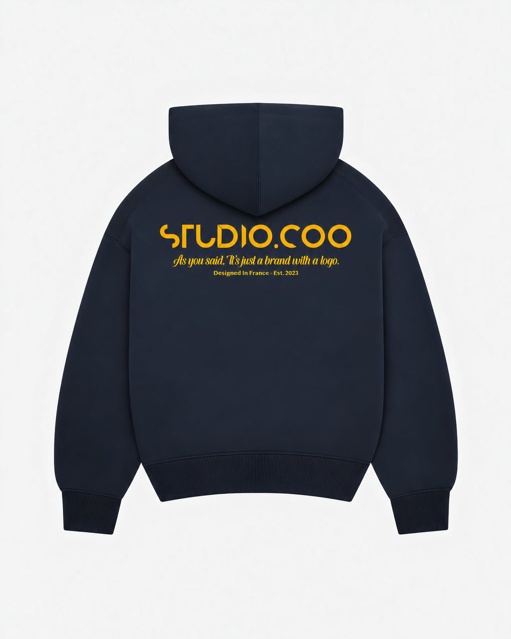 Oversized Blue Yellow Hoodie