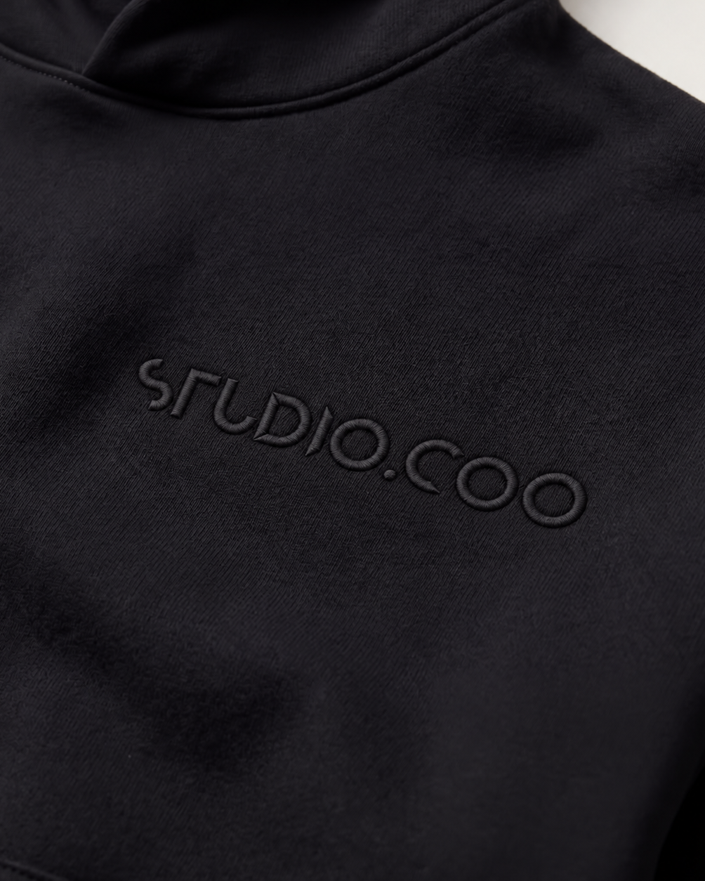 Ultra Heavy Black Hoodie 860gsm