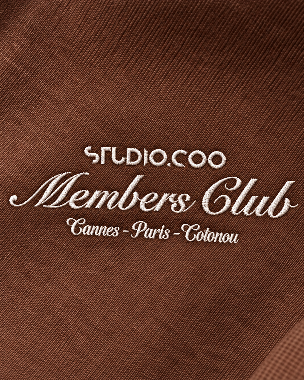 Members Club Brown Zip Sweater