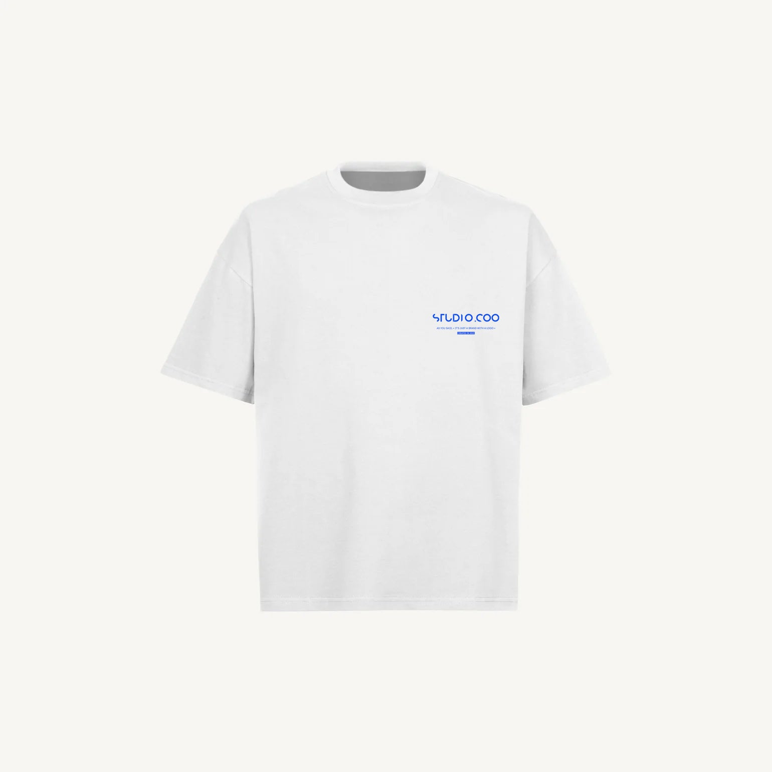 White/Blue Azur Boxy T-Shirt