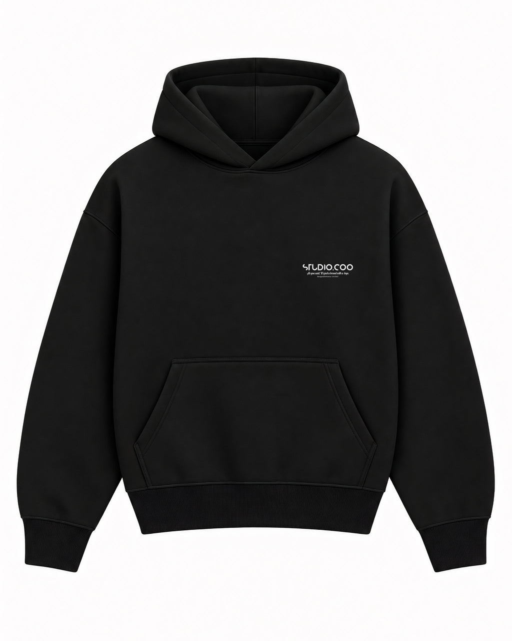 Oversized Black Hoodie