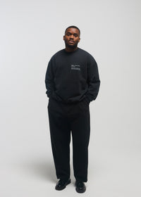 Black Vintage Crewneck Sweater