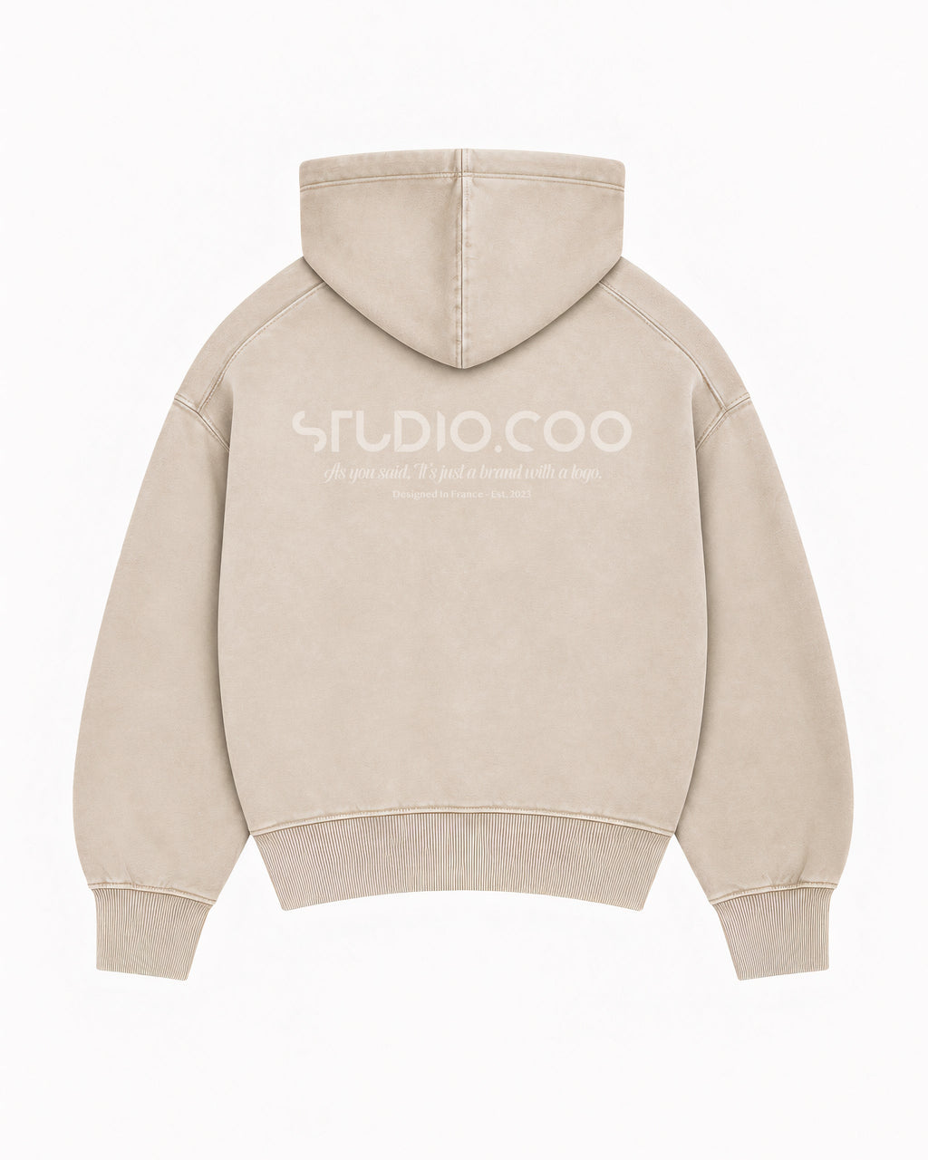 Oversized Nude Hoodie
