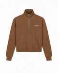 Members Club Brown Zip Sweater