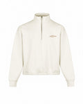 Members Club Cream Zip Sweater