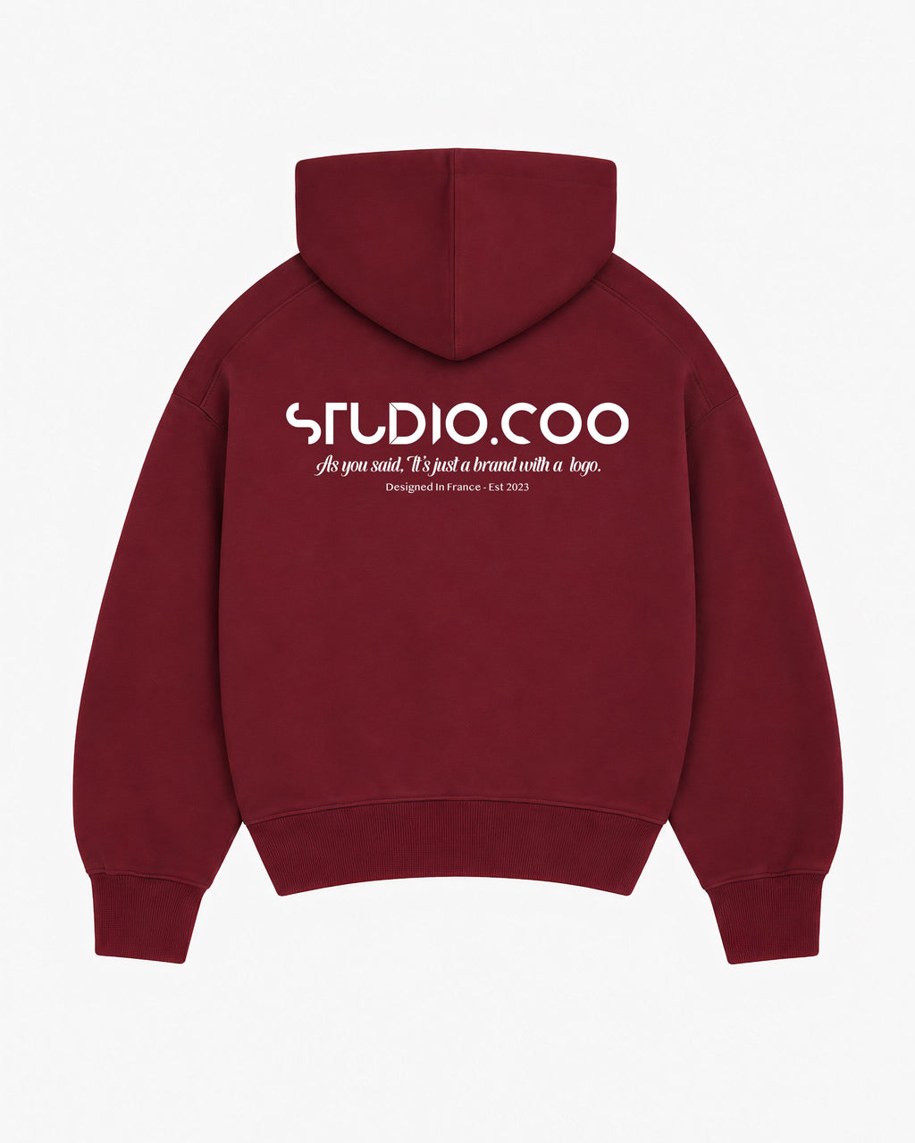 Oversized Burgundy Hoodie