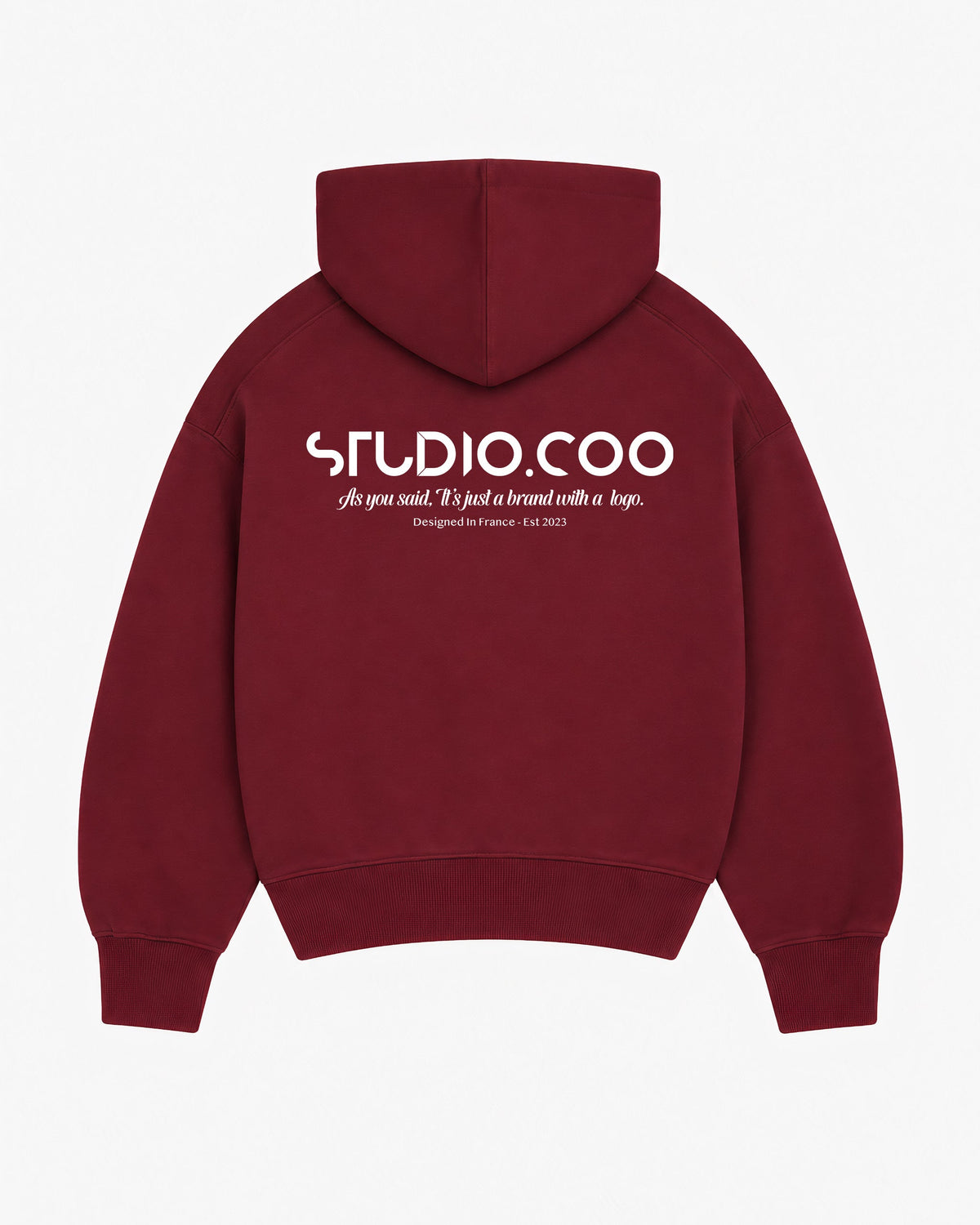 Oversized Burgundy Hoodie