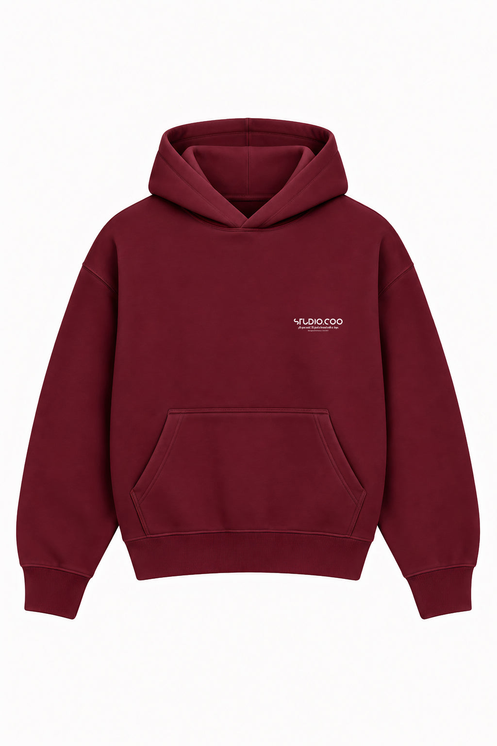 Oversized Burgundy Hoodie