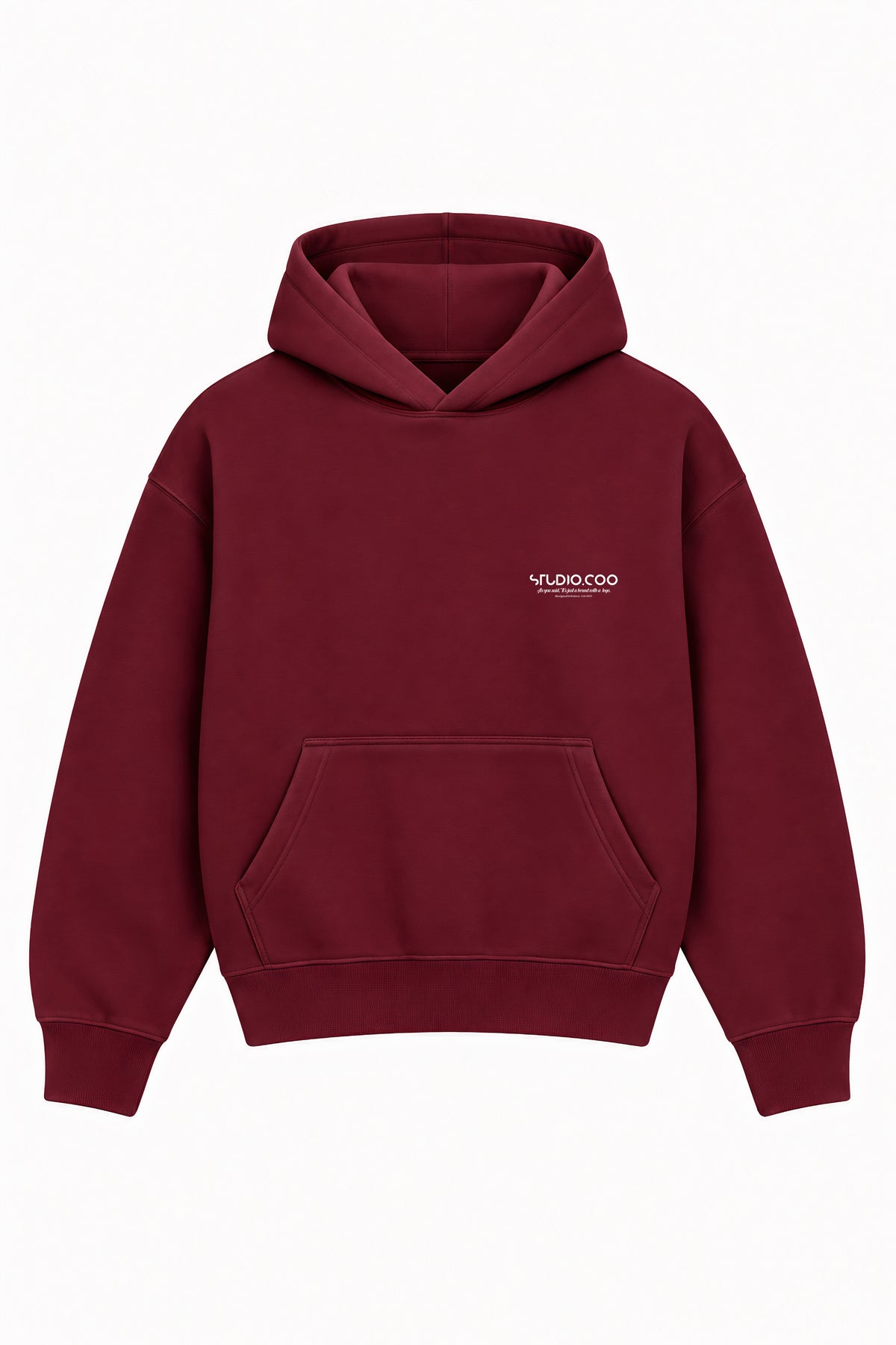 Oversized Burgundy Hoodie