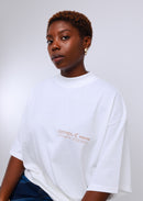 Ultra Oversized White-Brown T-shirt