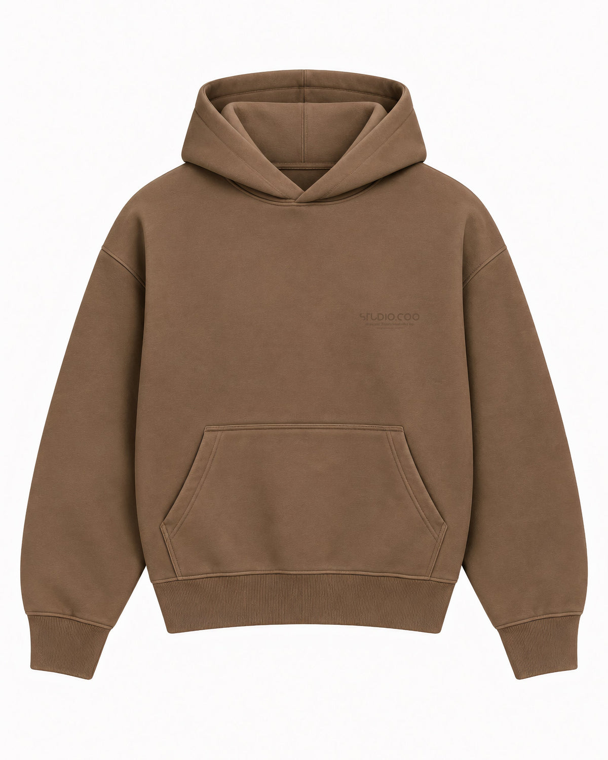 Oversized Vintage Brown Hoodie