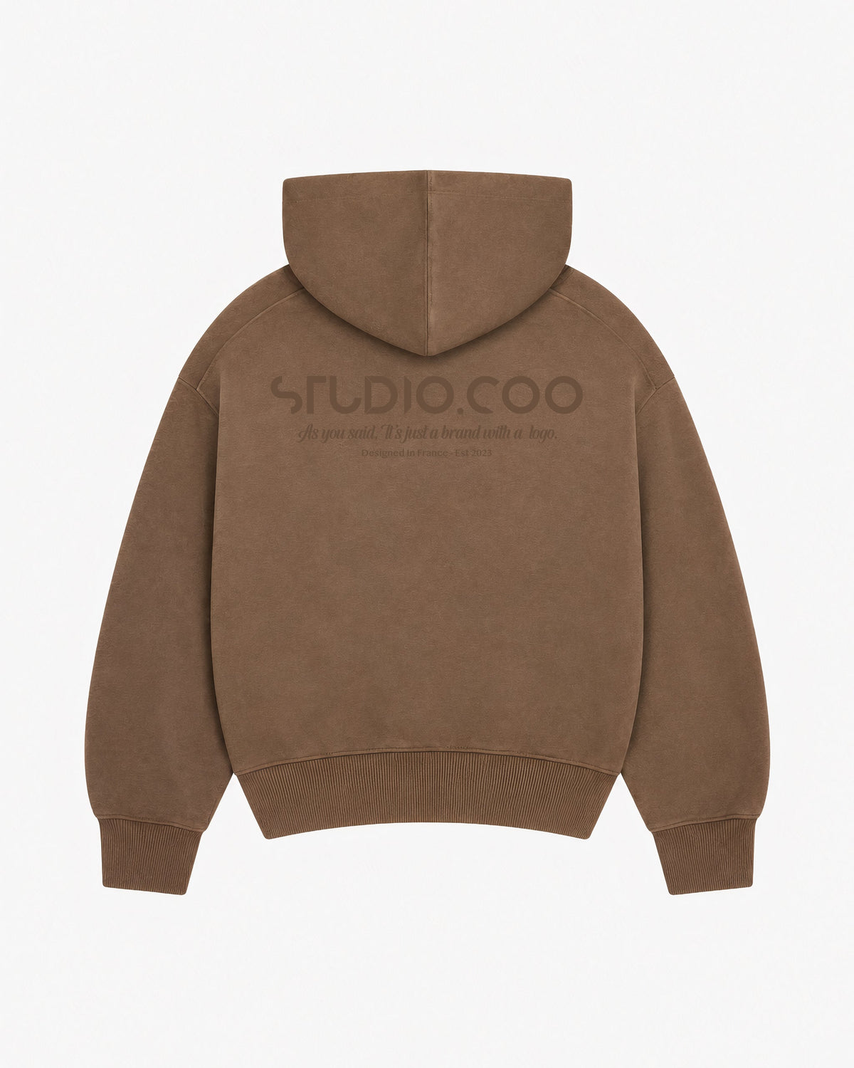 Oversized Vintage Brown Hoodie