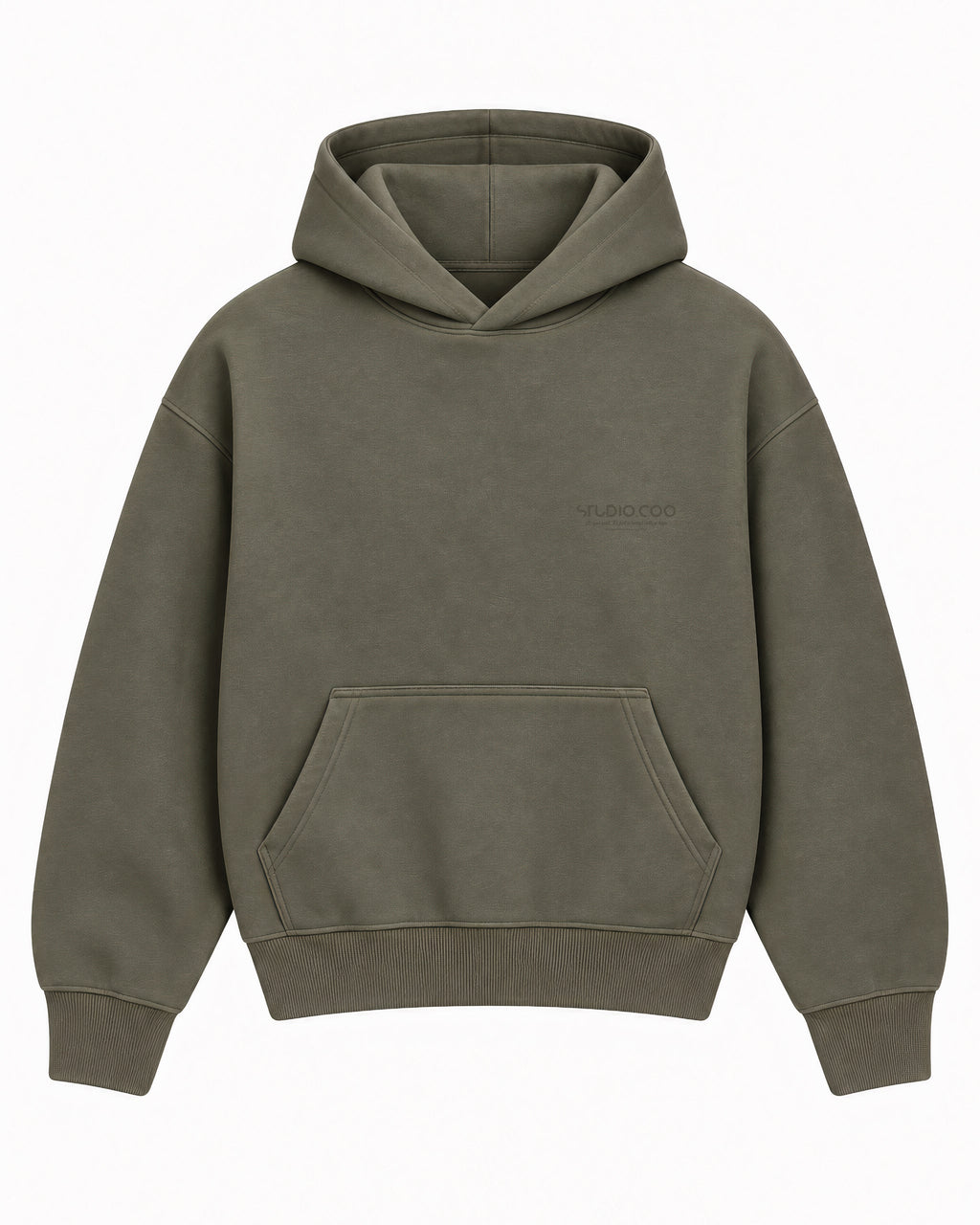 Oversized Vintage Green Hoodie