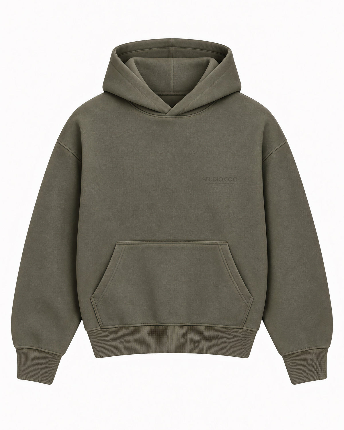 Oversized Vintage Green Hoodie