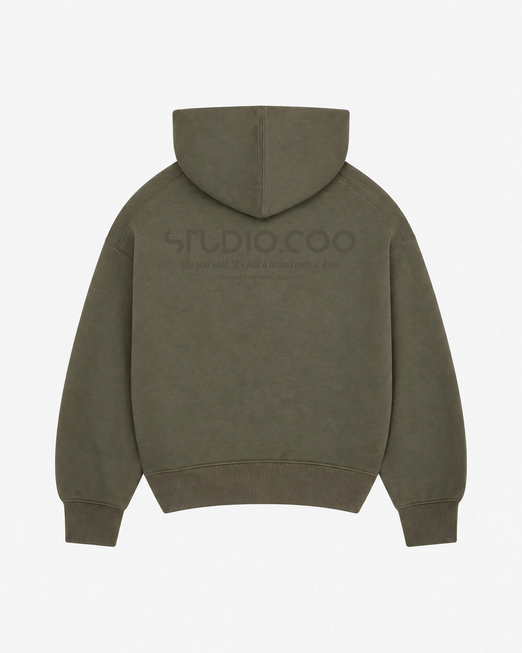 Oversized Vintage Green Hoodie