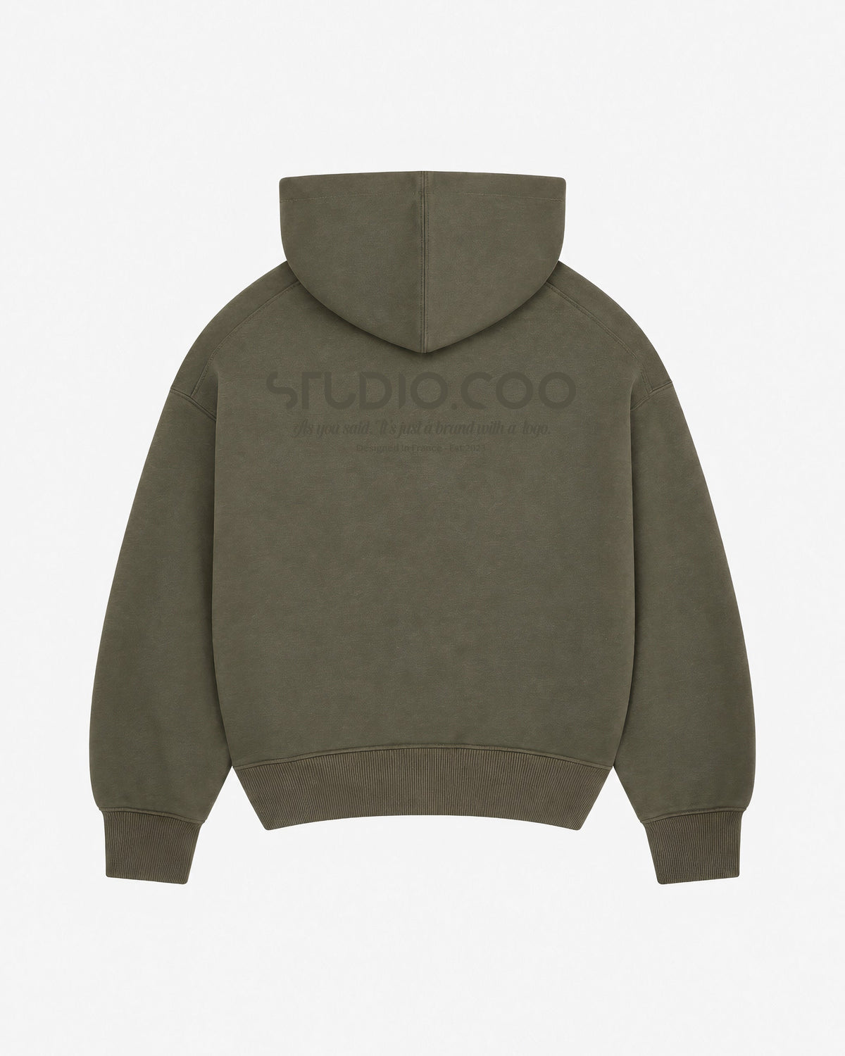 Oversized Vintage Green Hoodie